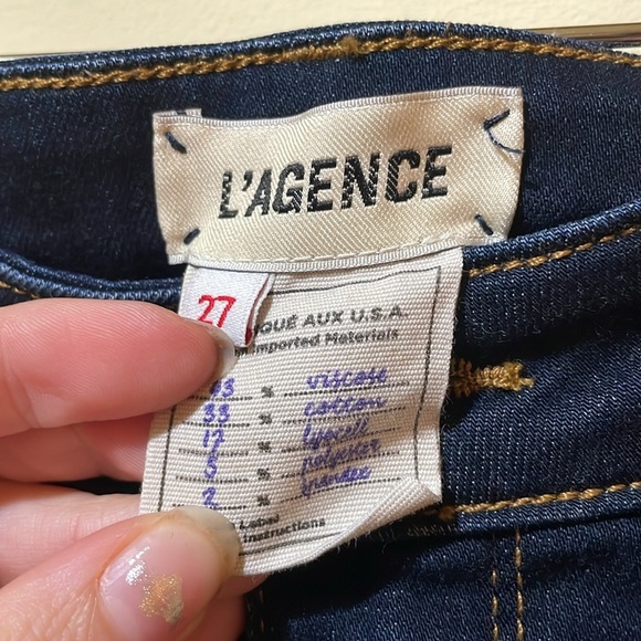 Womens L’AGENCE Avery Skinny High Rise Deep Space Jeans - Picture 4 of 6